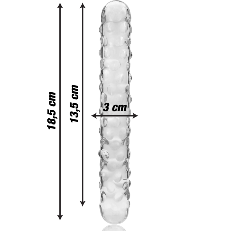 Gode en Cristal Modèle 15 Transparent