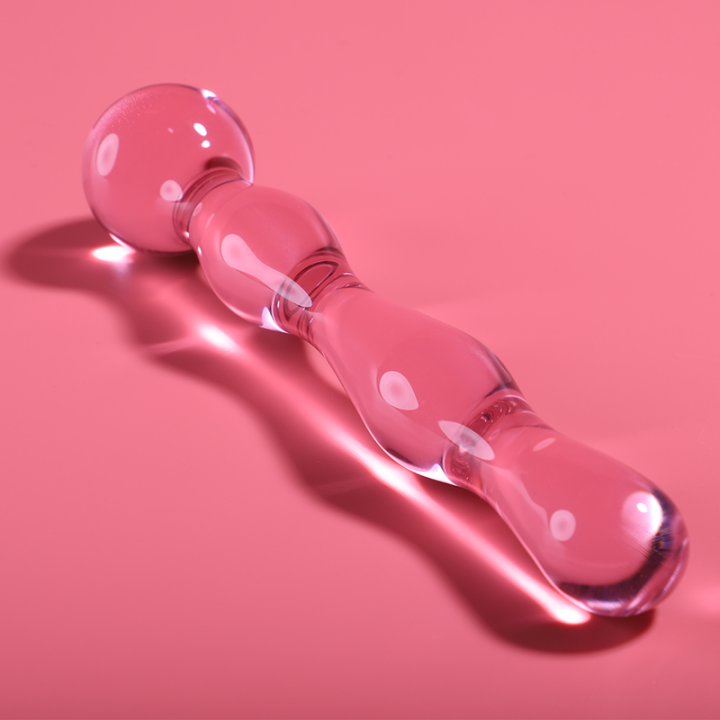 Gode en Cristal Modèle 13 Rose