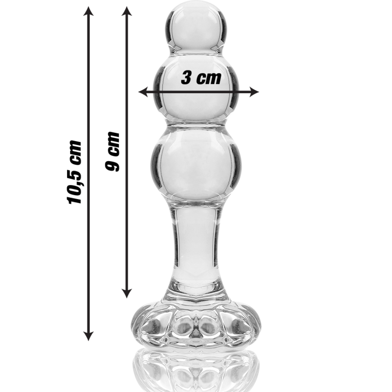 Plug en Cristal Modèle 1 Transparent