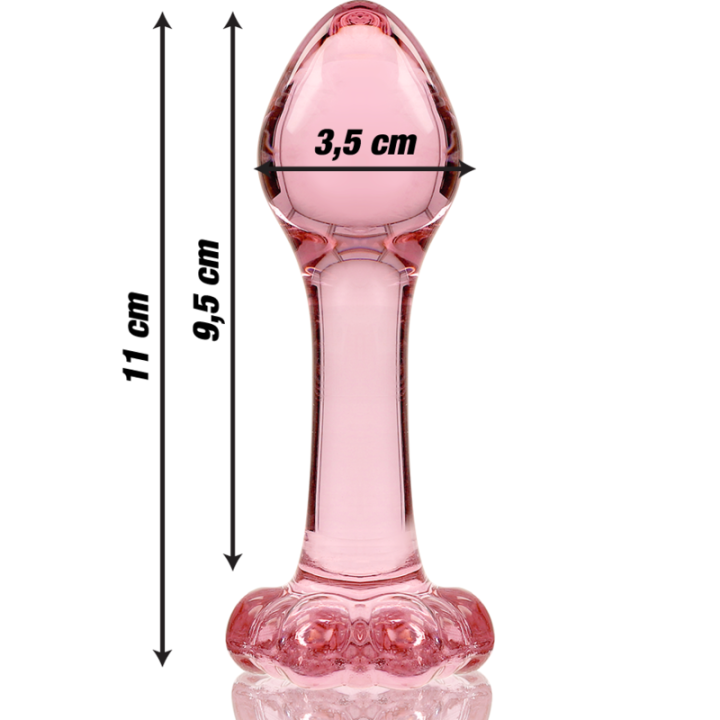 Plug en Cristal Modèle 2 Rose