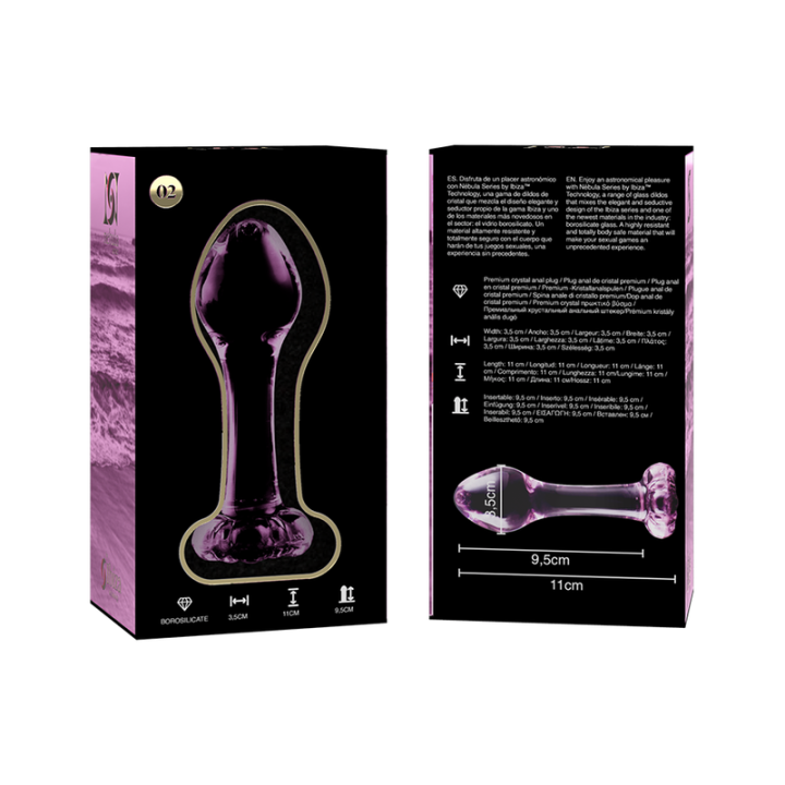 Plug en Cristal Modèle 2 Rose