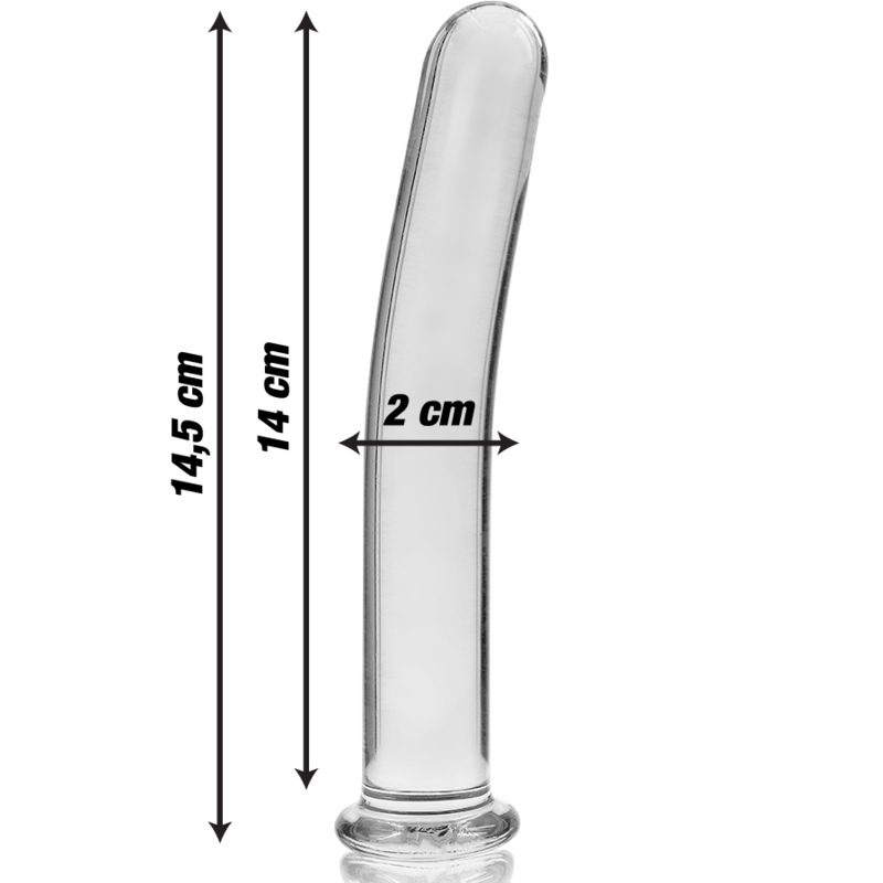 Gode en Cristal Modèle 8 Transparent