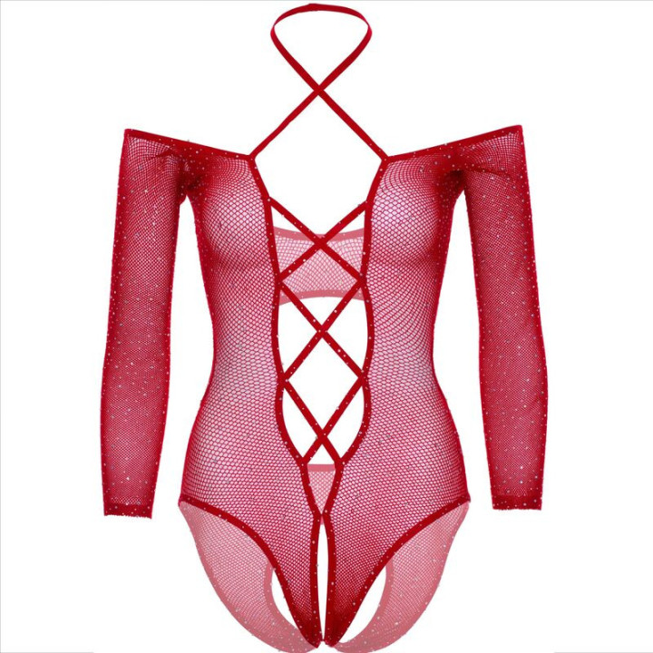 Body Ouvert avec Brillant Rouge