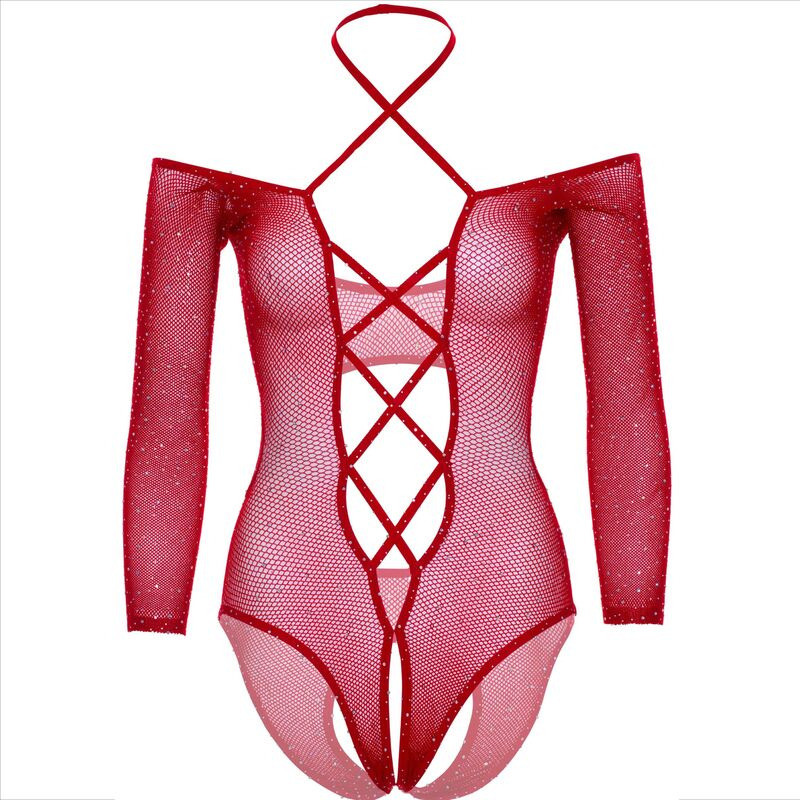 Body Ouvert avec Brillant Rouge