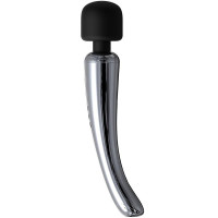 Silvery Wand Masajeador High-Tech Color Cromo Silicona