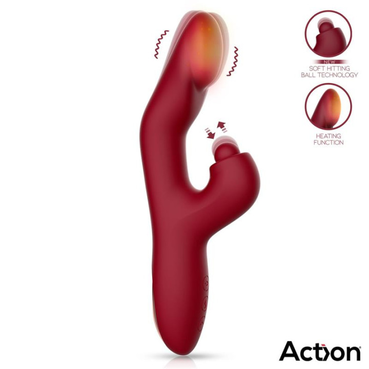 Velter Soft Clit Hitting Ball avec Vibration et Effet Chaleur