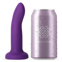 Gode Changeant de Couleur Violet à Rose Taille S 14 cm
