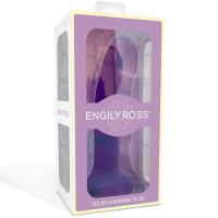 Gode Changeant de Couleur Violet à Rose Taille S 14 cm