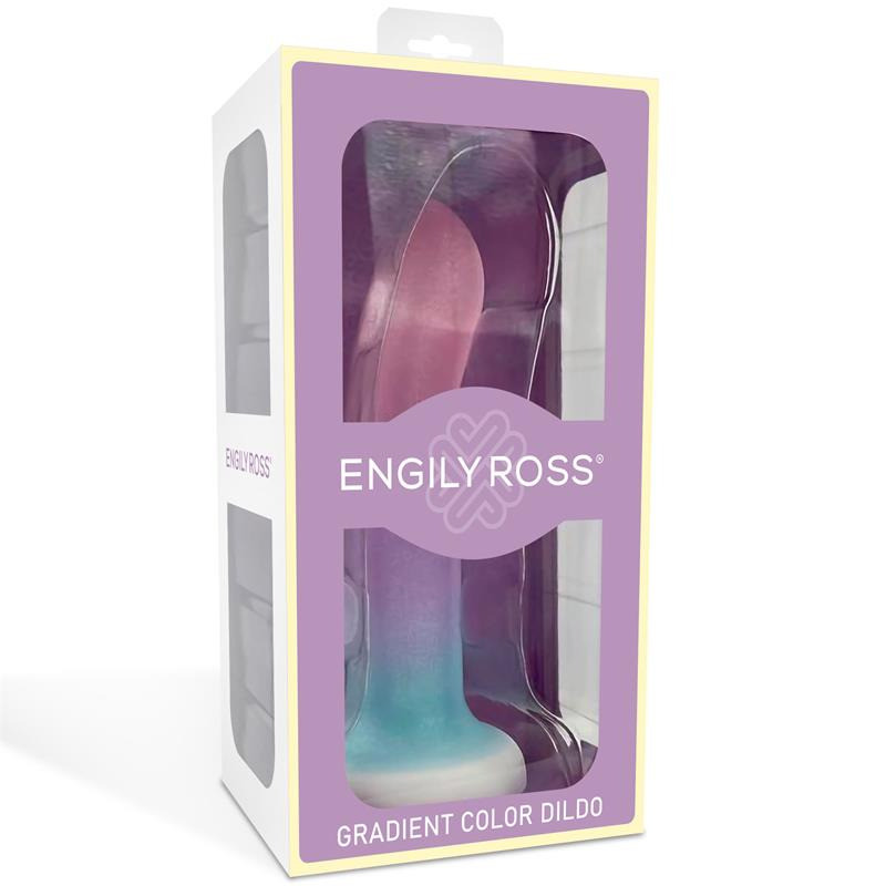 Gode avec Ventouse Couleur Dégradée 13,6 cm