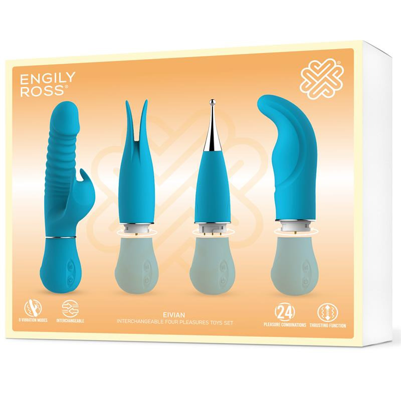 Eivian Set 4 Pièces Interchangeables Vibration et Thrusting