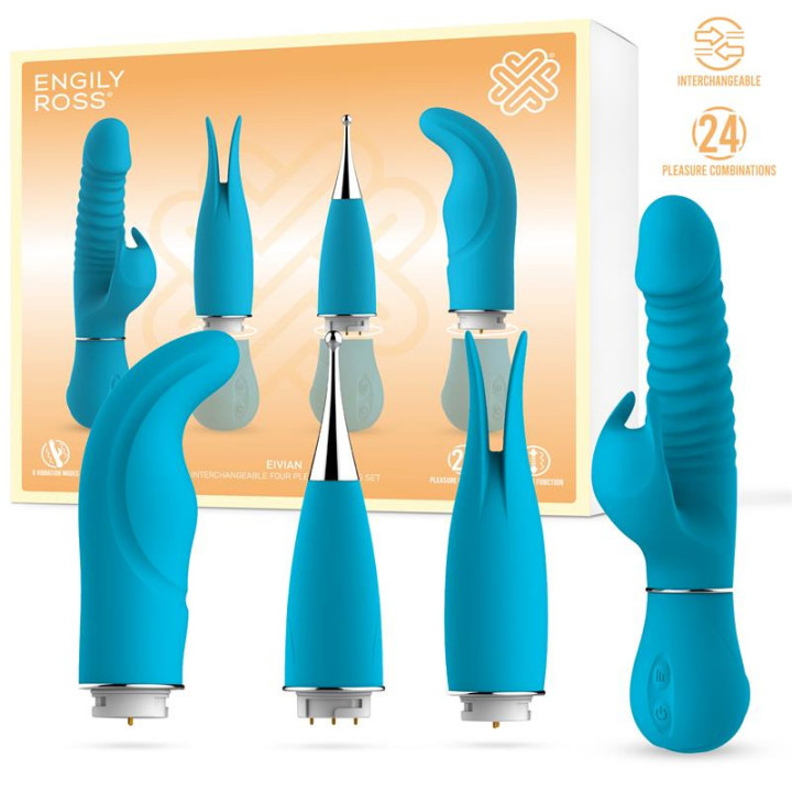 Eivian Set 4 Pièces Interchangeables Vibration et Thrusting
