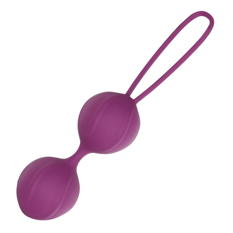 Garbo Boule Double Kegel Silicone Pourpre