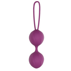 Garbo Boule Double Kegel Silicone Pourpre