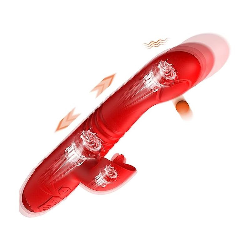 Velvet Vibromasseur avec Thrusting et Pulsation