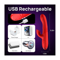 Velvet Vibromasseur avec Thrusting et Pulsation