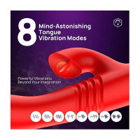 Velvet Vibromasseur avec Thrusting et Pulsation