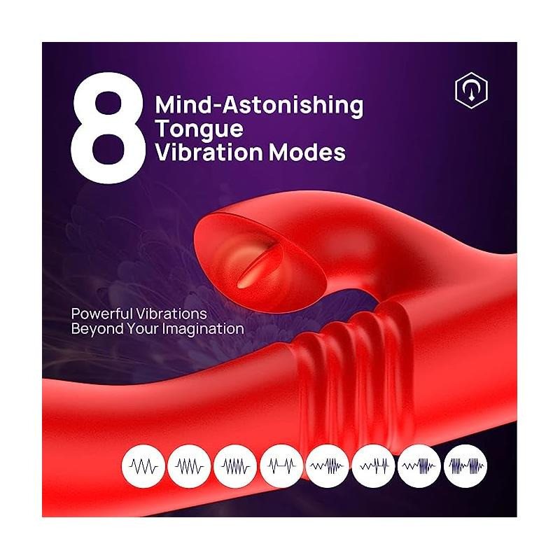 Velvet Vibromasseur avec Thrusting et Pulsation