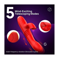 Velvet Vibromasseur avec Thrusting et Pulsation
