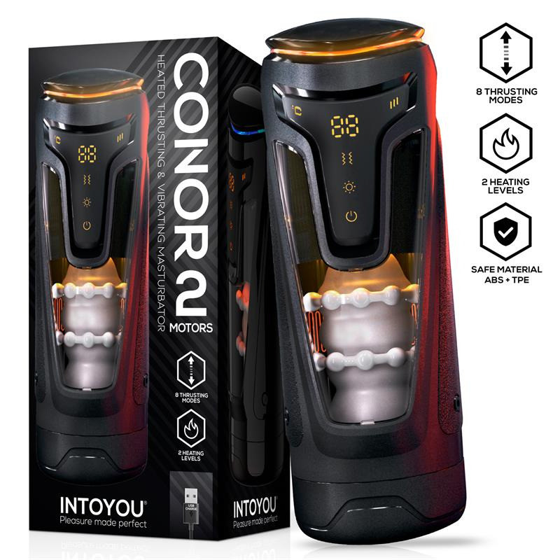 Conor Masturbateur Masculin avec Thrusting, Vibration et Chaleur