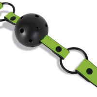 Bâillon Boule Respirant qui Brille dans le Noir