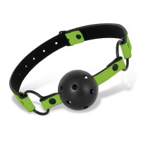 Bâillon Boule Respirant qui Brille dans le Noir