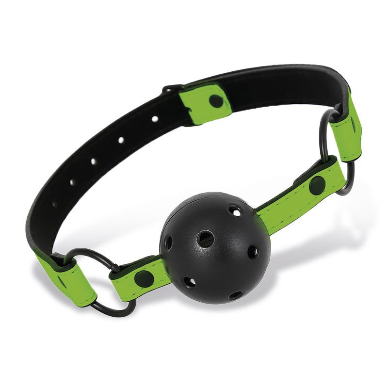 Bâillon Boule Respirant qui Brille dans le Noir