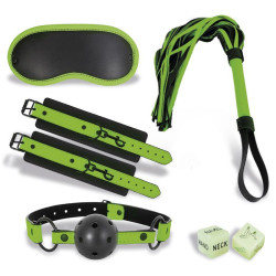 Set de Bondage avec 5 Pièces Phosphorescentes