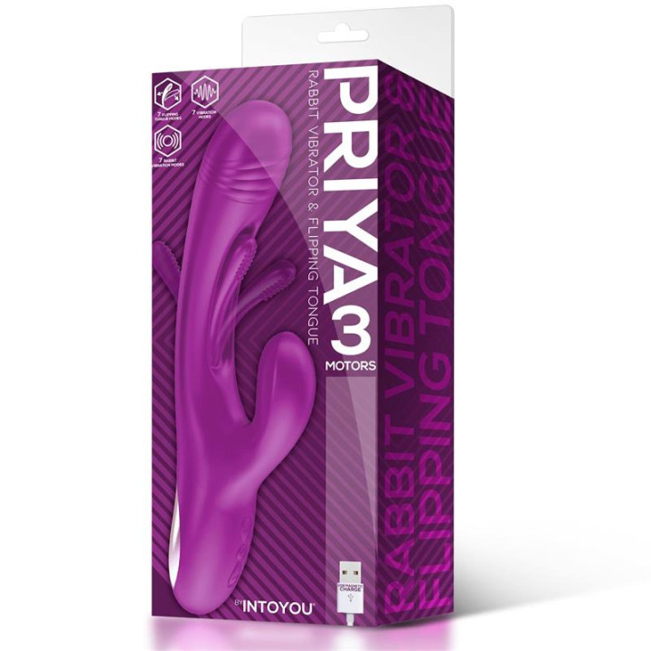 Priya Vibromasseur avec Langue avec Mouvement Flipping