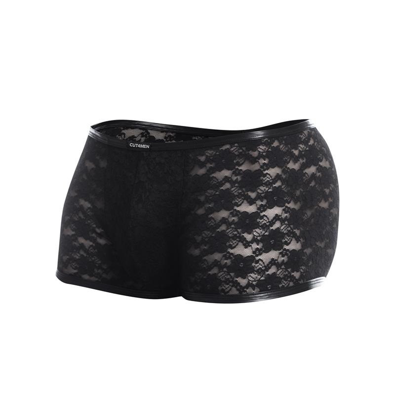 L4ACE Boxer Noir avec Dentelle
