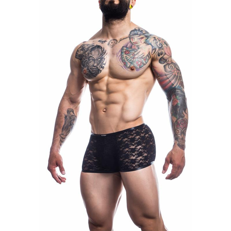 L4ACE Boxer Noir avec Dentelle