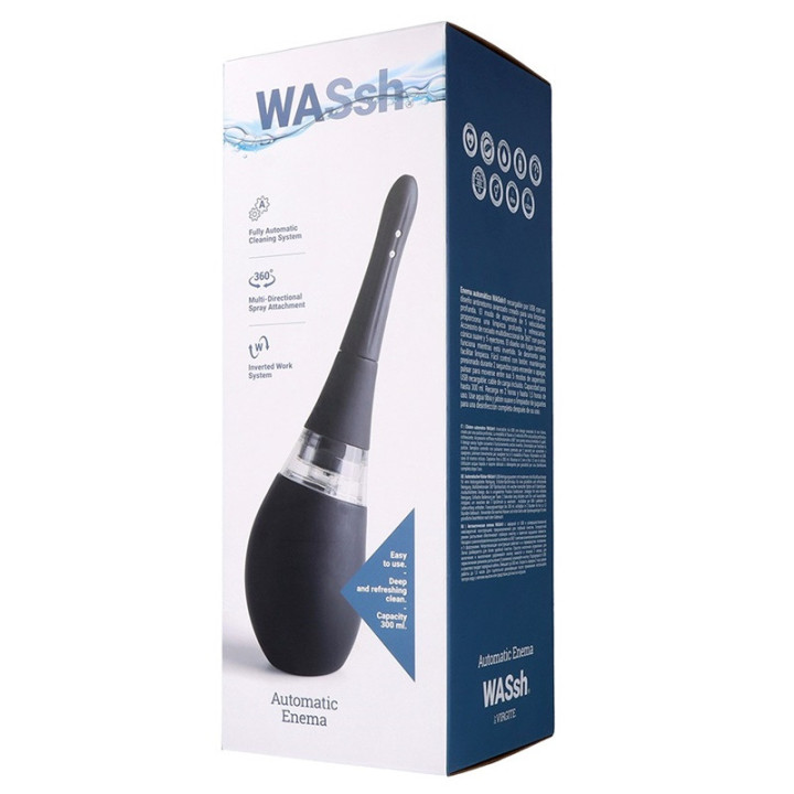 Lavement Nettoyage Anal Noir USB 300 ml