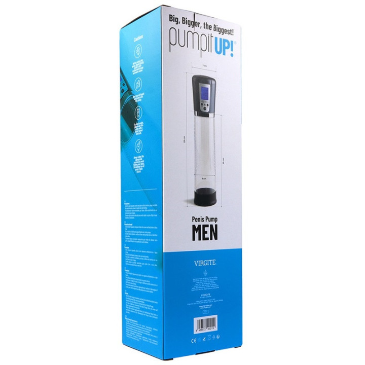 Pompe à Pénis Automatique avec Ecran USB Gris