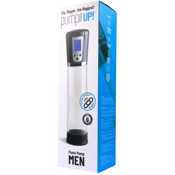 Pompe à Pénis Automatique avec Ecran USB Gris