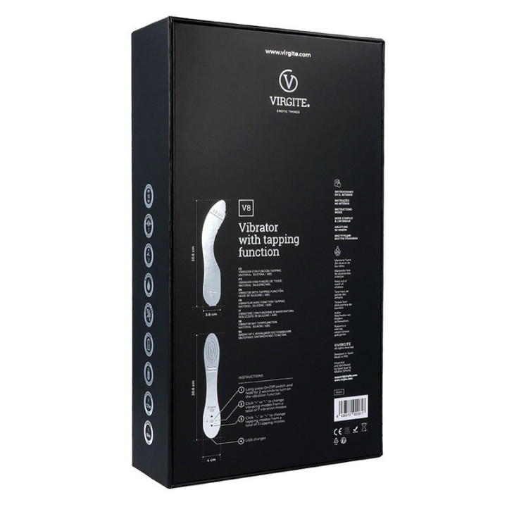 Vibromasseur Tapping V8 Rose