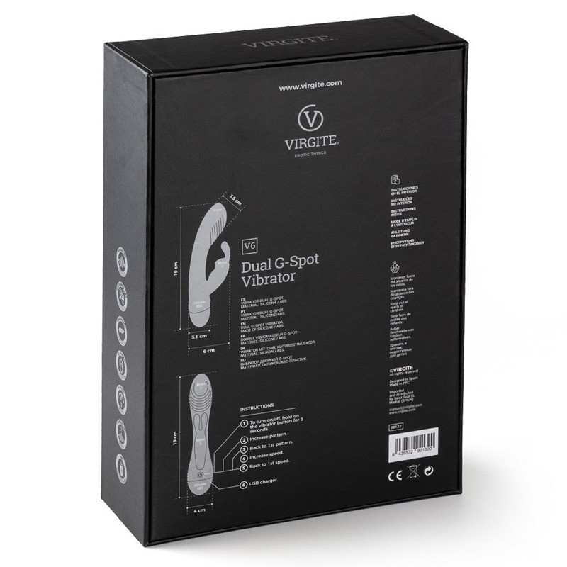 Vibromasseur V6 Bleu