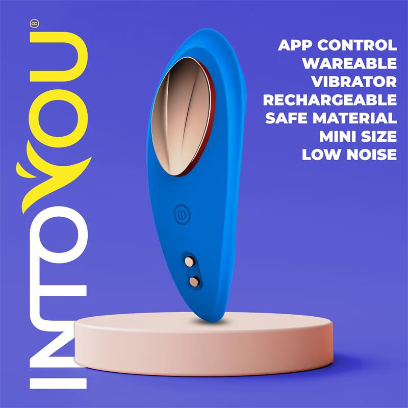 Vibromasseur Culotte avec App Bleu