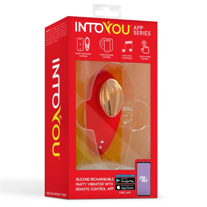 Vibromasseur Culotte avec App Rouge