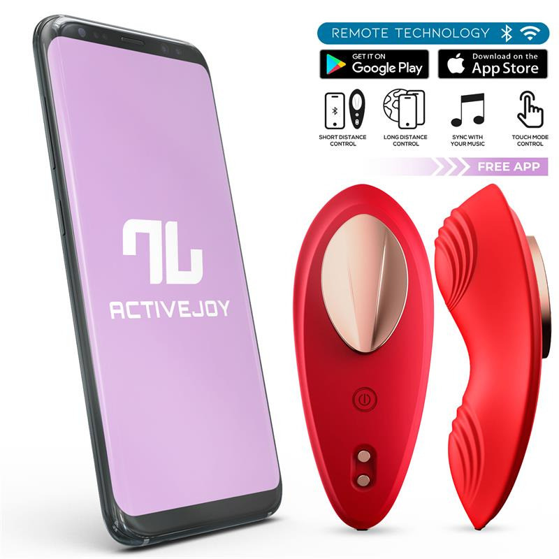 Vibromasseur Culotte avec App Rouge