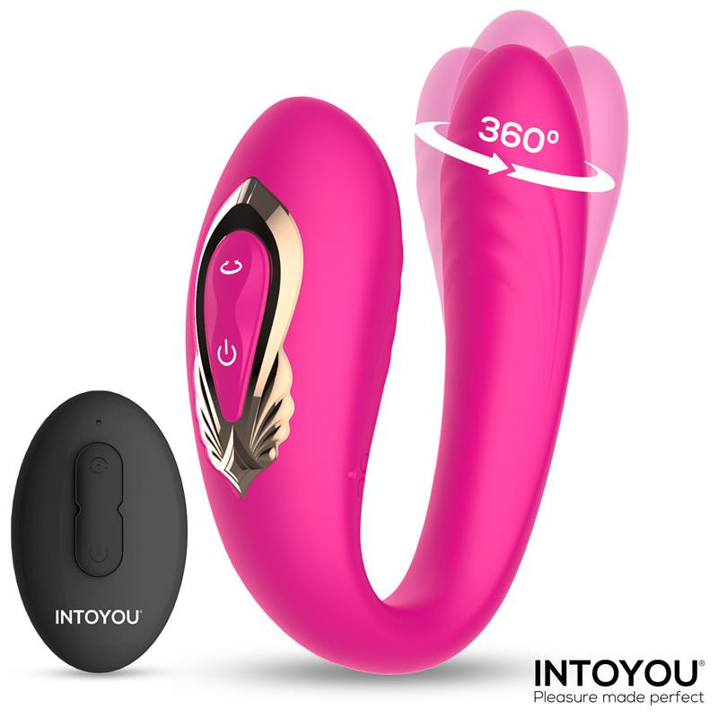 Lanty Vibromasseur pour Couples 360º Télécommandé
