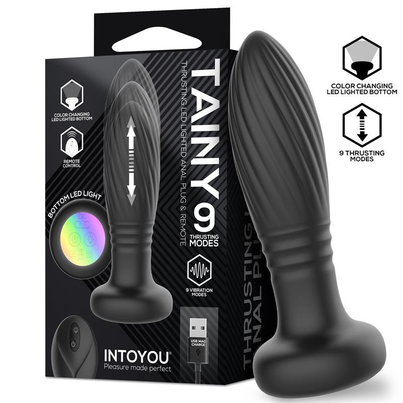 Tainy Plug Anal Lumières Led Télécommandé