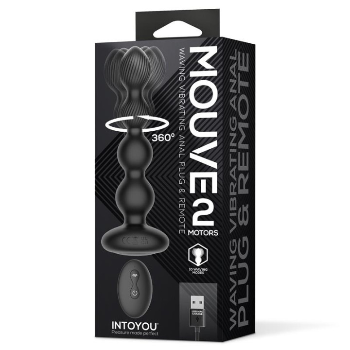 Mouve Plug Anal avec Télécommande