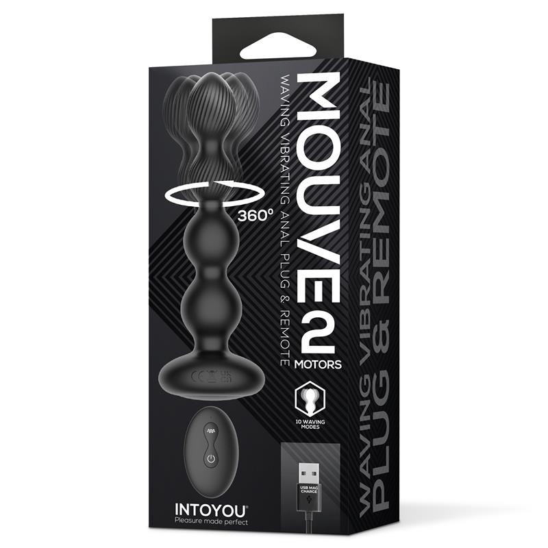Mouve Plug Anal avec Télécommande