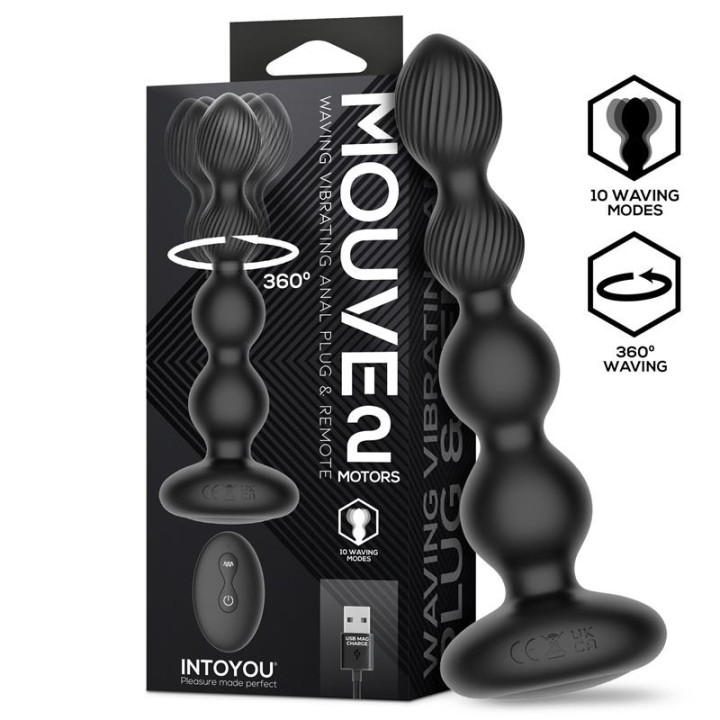 Mouve Plug Anal avec Télécommande