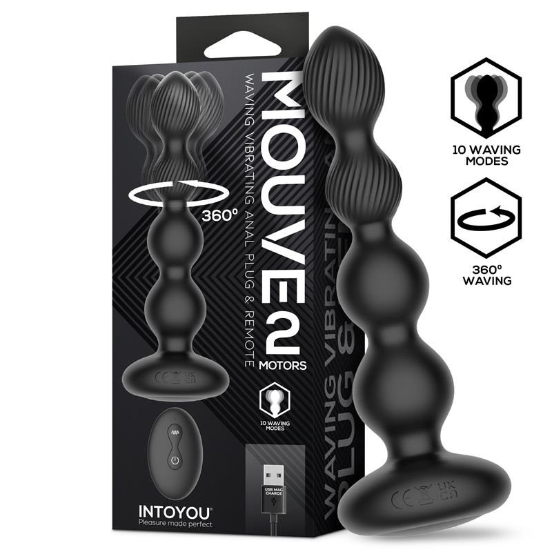 Mouve Plug Anal avec Télécommande