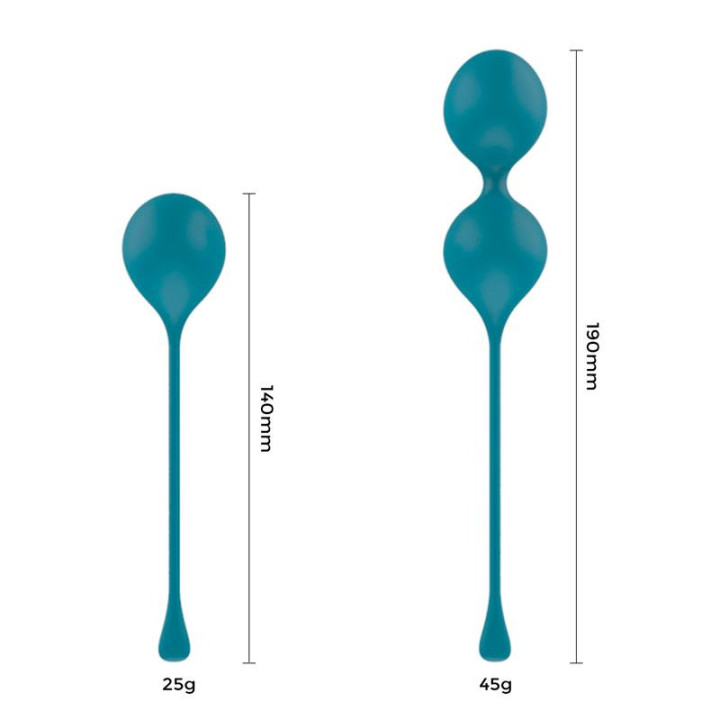 Spheres Ensemble de 2 Boules Kegel Bleu
