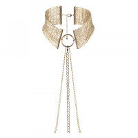 Collier Métallique en Maille Dorée