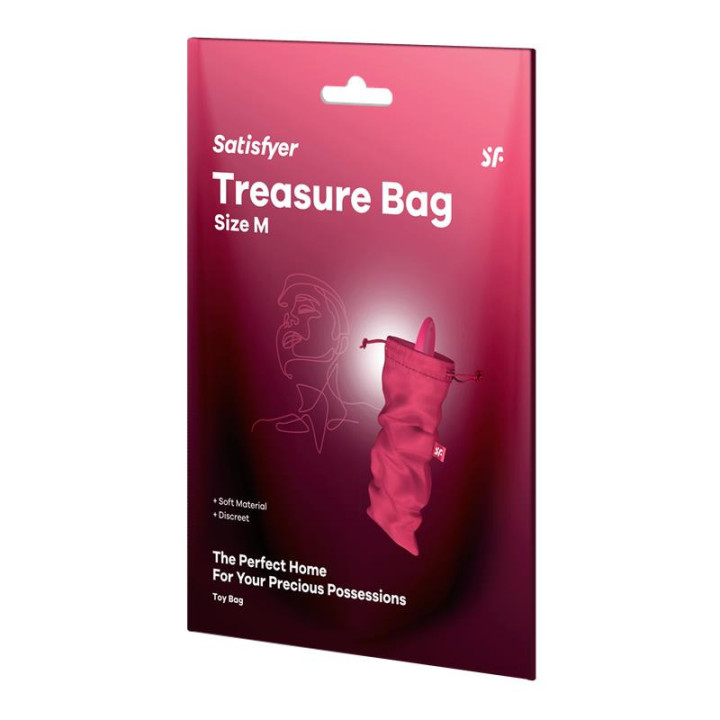Sac de Rangement Treasure Taille M Rouge