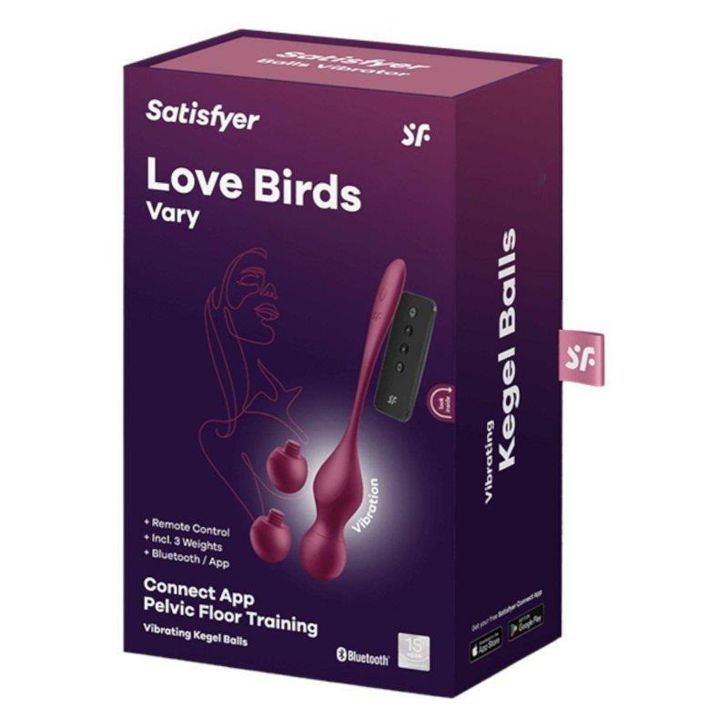 Love Birds Vary avec App Rouge Vin
