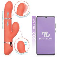Mindy Vibromasseur avec Up and Down, Finger et Pulsation avec App
