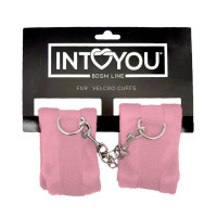 Menottes en Tissu avec Velcro pour Poignets Rose